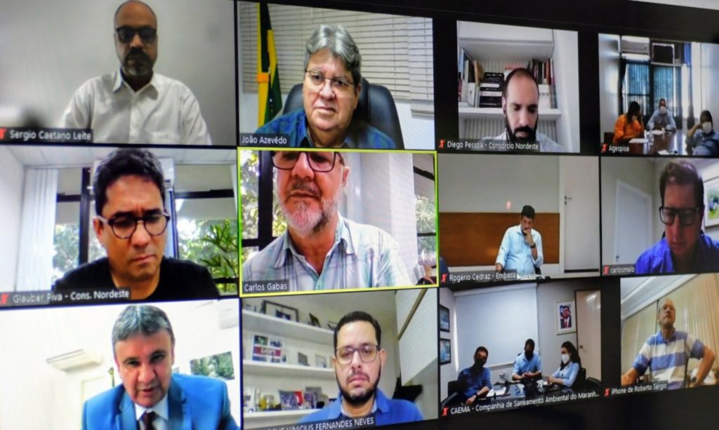 Governador e presidente da Cagepa participam de lançamento de Câmara de Saneamento do Consórcio Nordeste