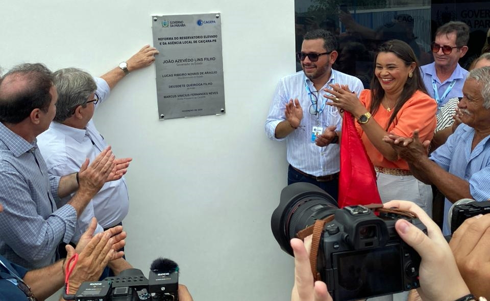 Governador inaugura nova agência da Cagepa em Caiçara e autoriza novas obras hídricas