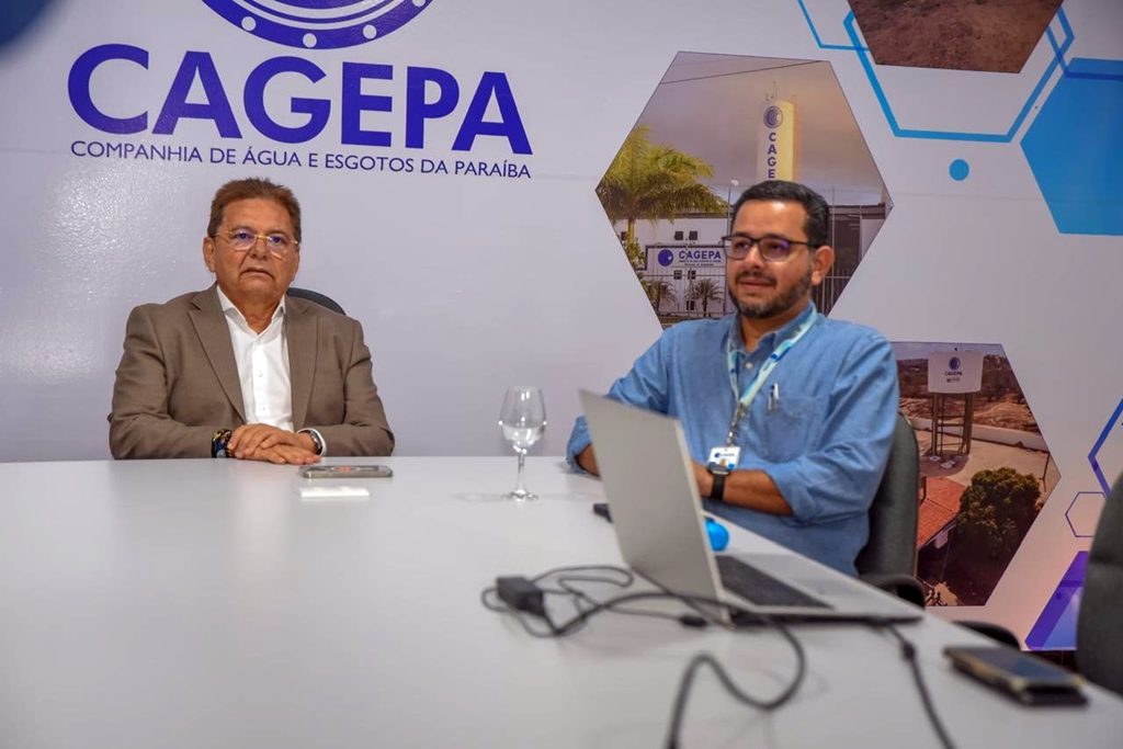 Governador em exercício visita Cagepa e destaca investimentos em saneamento na região de CG