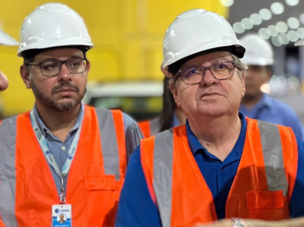 Governador e presidente da Cagepa inspecionam obras de estação elevatória de esgotos